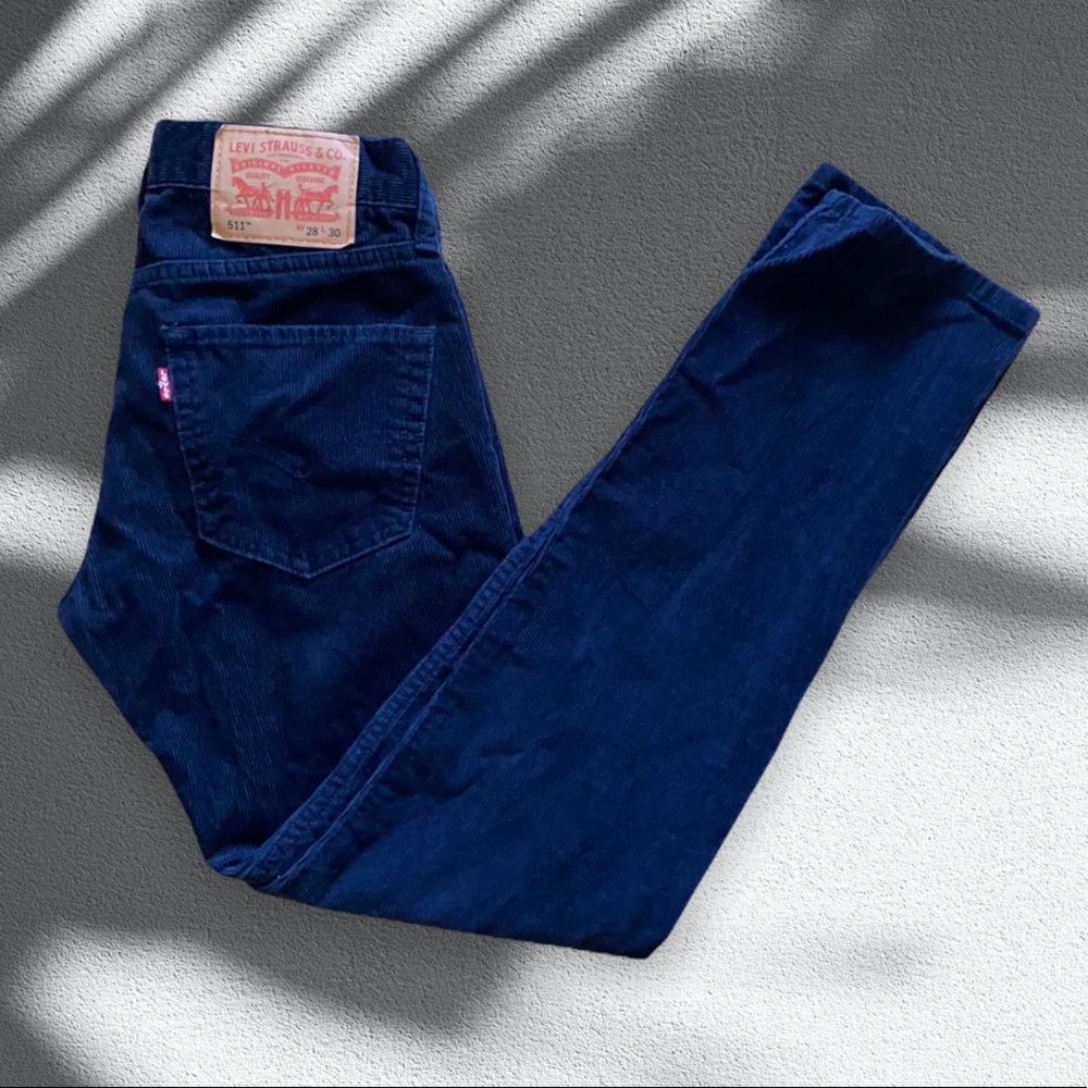 2/$40 Levi’s 511 Black Corduroy Slim Fit Jeans